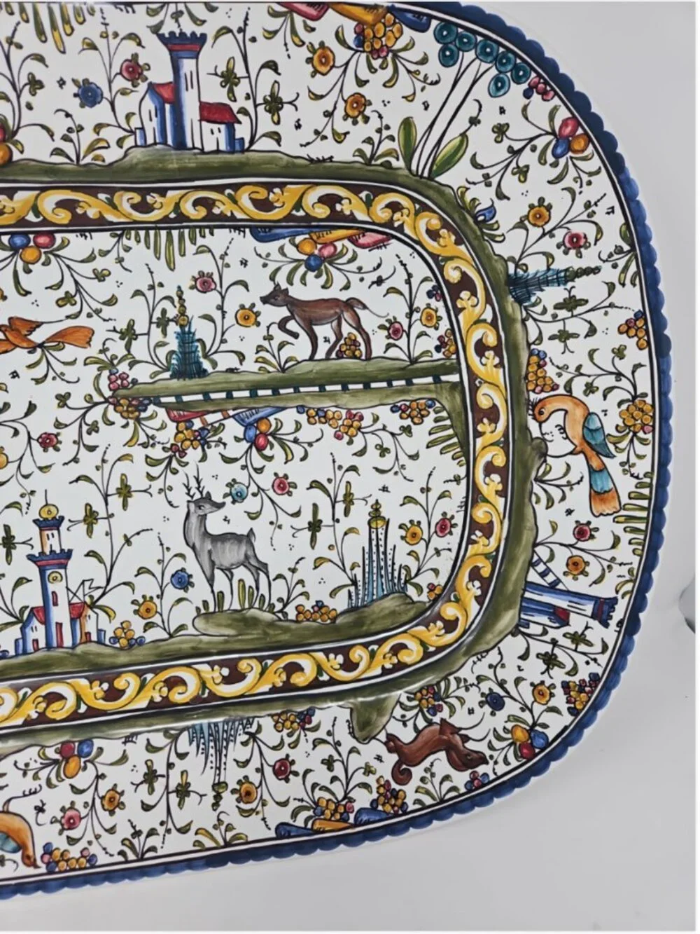 Majolica Nazari Provence Platter Williams Sonoma Estrela de Conimbriga Portugal